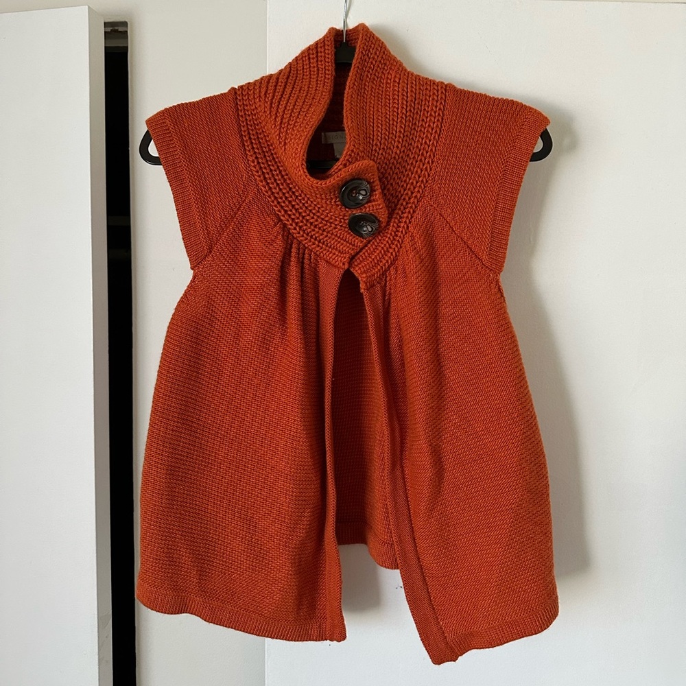Design History Vibrant Orange Knit Top